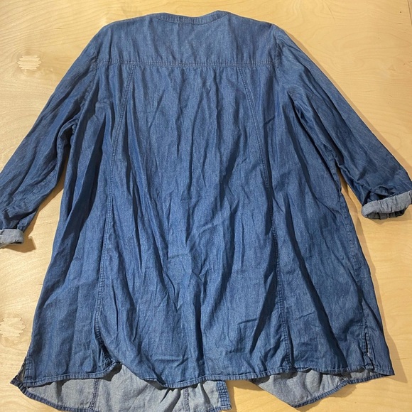 Ellos Denim Blue Women's Dress 1X (22/24) (ND) - Picture 6 of 7